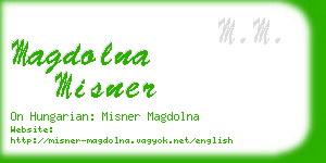 magdolna misner business card